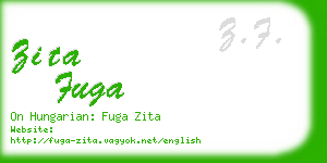 zita fuga business card
